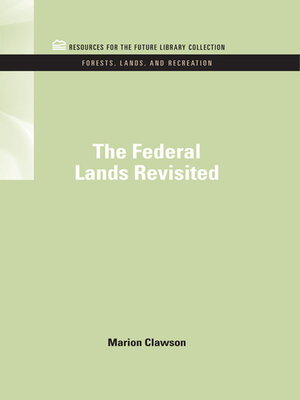 cover image of The Federal Lands Revisited